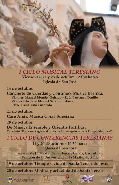 El grupo instrumental italiano 'Orientis Partibus' y la formación vocal 'De Música Ensemble' actúan en el Ciclo Teresiano