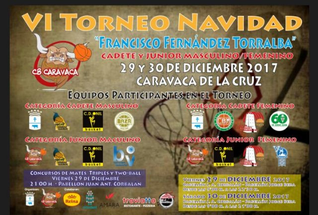 El VI Torneo de Navidad 'Francisco Fernández Torralba' reúne a 16 de equipos de Baloncesto de Andalucía, Murcia, Valencia y Castilla la Mancha