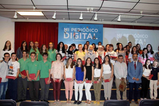 Estudiantes de doce centros de la Región se dan cita en Caravaca en la final del concurso ‘Mi periódico digital’